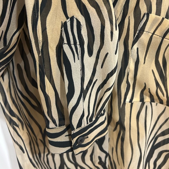Guess | Zebra print sheer buttoned up shirt - Picture 9 of 9